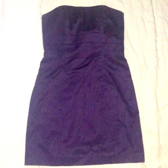 David’s Bridal, Strapless Semi-Formal Bridesmaid Dress Eggplant Purple Women’s 2 - Picture 2 of 5
